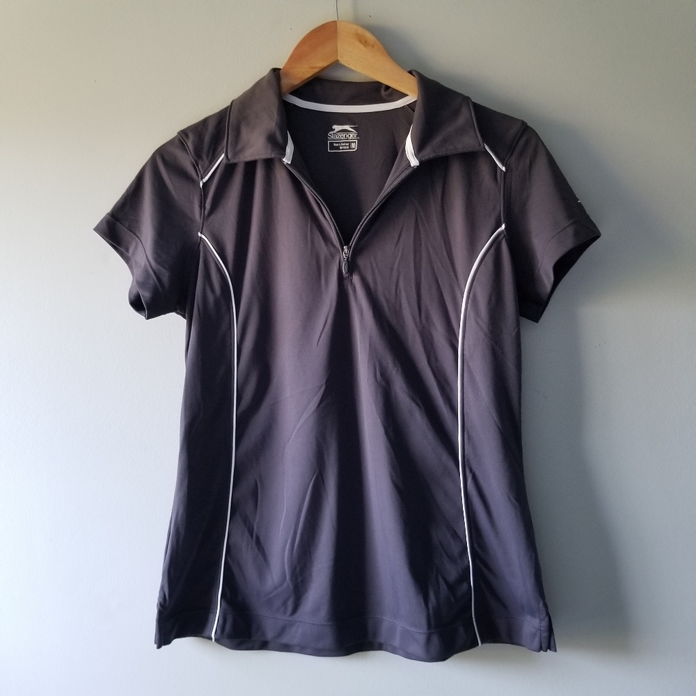 Slazenger Gray Golf Polo Shirt Medium